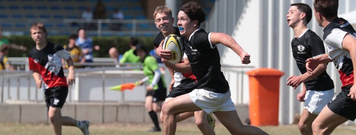 Les U16 Boys des BelBarians7 à Heidelberg