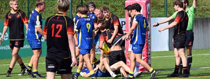 Les U18 belges vainqueurs face à l'OMR : 'On est assez content de la qualité défensive'