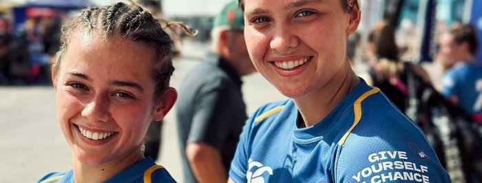 Aïcha Chiua et Lisa Goossens au Stade Villeneuvois